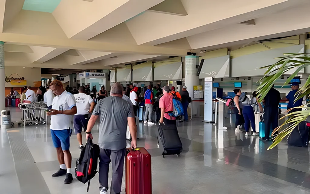 Viajeros en el Aeropuerto de Puerto Plata